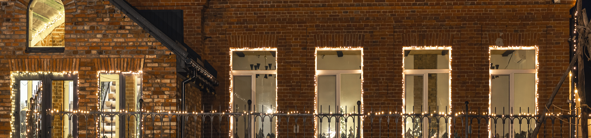 Overview graphic of NEOLP holiday, permanent, and commercial lighting services